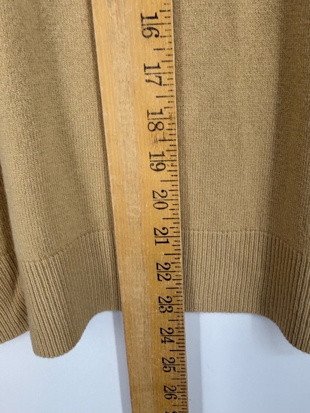 Sag Harbor Womens Large Mock Neck Sweater Camel Fine Gauge Long Sleeve Vintage - Picture 9 of 9
